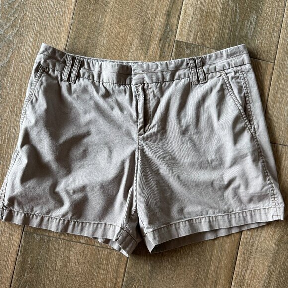 Ann Taylor Loft mocha color chino shorts size 10 - Picture 1 of 8